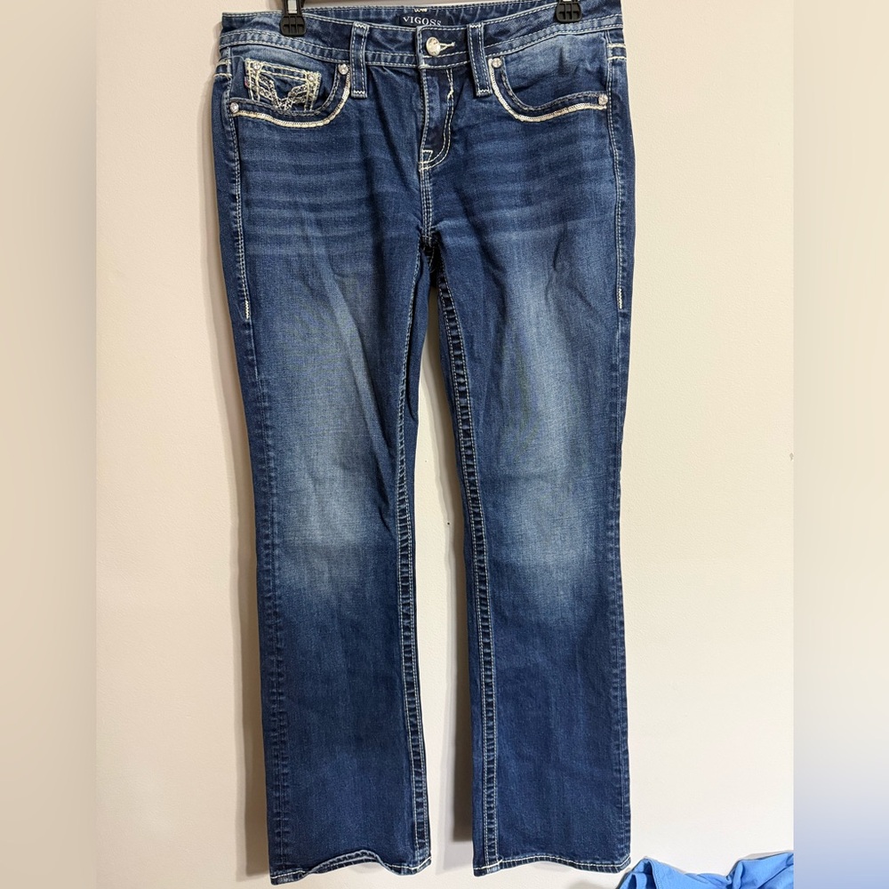 Vigoss Women's Dark Blue Boot Cut Jeans